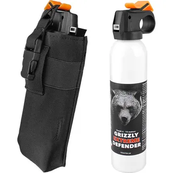 Bojový sport Sprej na medvědy s pouzdrem Grizzly 300ml 9m (Pouzdro na opasek + sprej na medvěda)