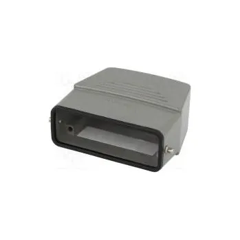 Elektrický konektor Kryt pro konektory HDC velikost 16A na kabel na západku kov