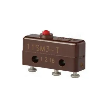 vypínač Mikrospínač SNAP ACTION bez páčky SPDT 5A/250VAC OFF-(ON)