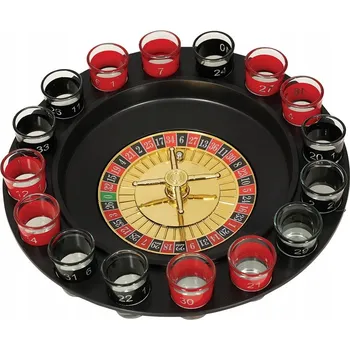 Skleničky na ruletu s alkoholem, 1 6 Ks , Dárek sada k narozeninám