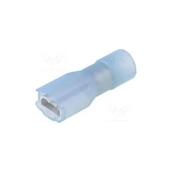 Elektrický konektor Faston plochý 4,8mm 0,8mm zásuvka 2mm2 krimpovací na kabel