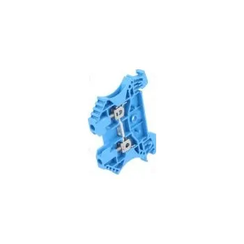 Svorka na lištu 2,5mm2 póly 1 svorky 2 modrá šroubová svorka