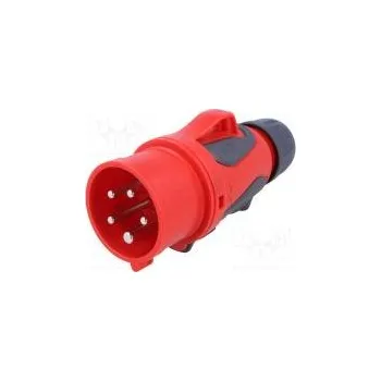 Elektrická zásuvka Konektor napájecí AC třífázové zástrčka vidlice 16A 400VAC