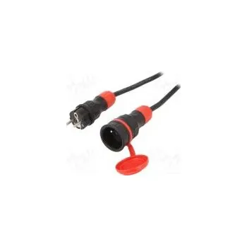 Prodlužovací kabel Prodlužovací síťový kabel Zásuvky 1 guma černá 3x1,5mm2 20m