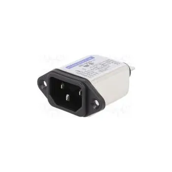 Elektrická zásuvka Konektor napájecí AC zásuvka vidlice 6A 250VAC IEC 60320