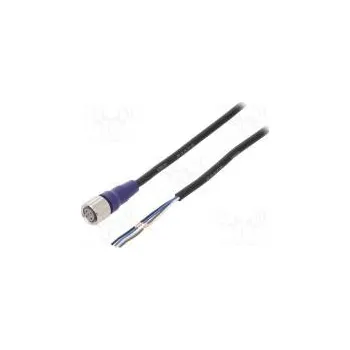 Síťový kabel Připojovací kabel M12 PIN 4 přímý 2m zástrčka 0,8A -10÷65°C