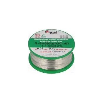 Páječka Pájecí drát Sn99Ag0,3Cu0,7 380um 100g bezolovnaté 216÷227°C