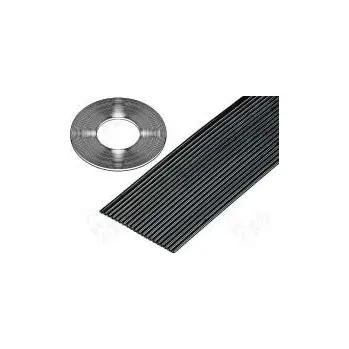 Vodič plochý kabel 1,27mm licna Cu 16x28AWG PVC černá 30,5m