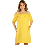 Šaty dámské s krátkým rukávem 5E102 LITEX Barva: žlutá, Velikost: S