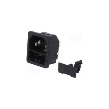 Elektrická zásuvka Konektor napájecí AC zásuvka vidlice 10A 250VAC IEC 60320