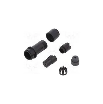 Elektrická zásuvka Konektor kulatý zástrčka zásuvka PIN 6 bez kontaktů na kabel