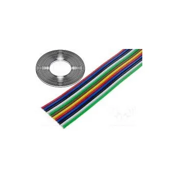 elektrický kabel Vodič plochý kabel licna Cu 12x1mm2 PVC 500V 25m