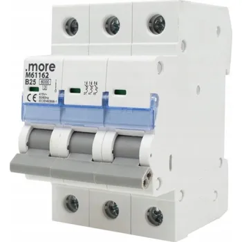 Jistič Jistič 6kA 3P B 25A IP20 na DIN lištu Ecolight