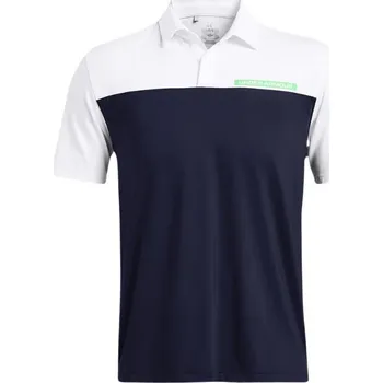 Pánské tričko Under Armour T2G Color Block pánské polo, modro/bílé pánské, XXL