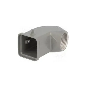 Elektrický konektor Kryt pro konektory HDC velikost 3A na kabel na západku kov