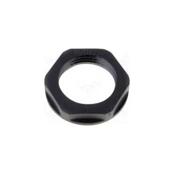 Matice Matice M12 polyamid 18mm černá -40÷100°C Závit metrický