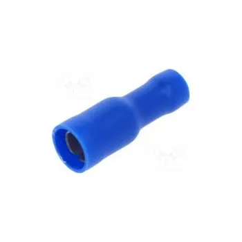 Elektrický konektor Faston kulatý zásuvka Ø 5mm 1,5÷2,5mm2 krimpovací na kabel