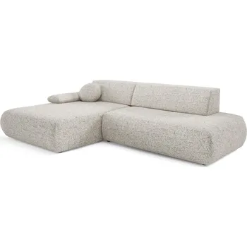 Sedací souprava Rohová rozkládací sedací souprava s úložným prostorem do L PRATO levá béžová