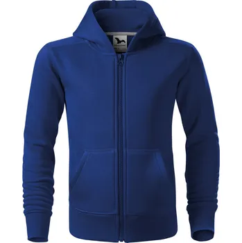 Chlapecká mikina MALFINI Dětská směsová celopropínací mikina Trendy s kapucí 300 g/m Barva: modrá královská, Velikost: 134 cm/8 let