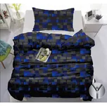 2dílné povlečení Dark blue cubes