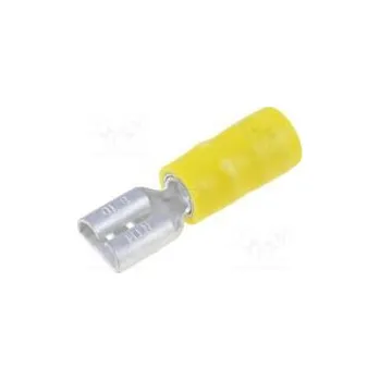 Elektrický konektor Faston plochý 6,3mm 0,8mm zásuvka 3,5mm2 krimpovací na kabel