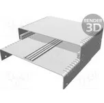 Kryt s panelem větraná 1402 X 254mm Y 185mm Z 99mm hliník