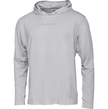 Rybářské oblečení Westin Tričko Ledge Upf Hoodie Mist Grey Velikost: XXL