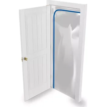 Stavební fólie DEDRA protiprachový závěs 120*220cm, suchý zip, BH1060