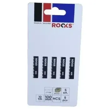 Pilový plátek ROOKS Sada pilových listů do přímočaré pily HCS typ T na dřevo 10 TPI 5 ks RKS OK-03.4502