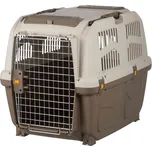 Transportní přepravka SKUDO 5, M, 59x65x79cm tmavě šedá/písková (max. 35kg)