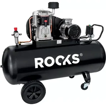 Kompresor ROOKS Kompresor pístový 100 l 2,2 kW 231 l/min 10 bar 230 V RKS OK-04.1106 + DOPRAVA ZDARMA!