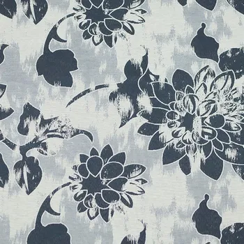 Šatovka 12867 bílo-modré květy, š.160