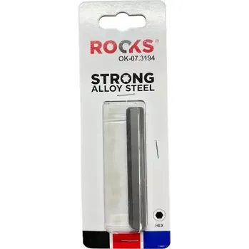 Nářadí pro automobil ROOKS Bit 10 mm 3/8" Hex10 75 mm RKS OK-07.3194