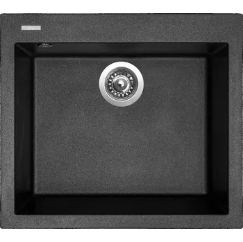 Granitový dřez Sinks CUBE 560 Varianta: Sinks CUBE 560 Metalblack + Elasta nerez/černá