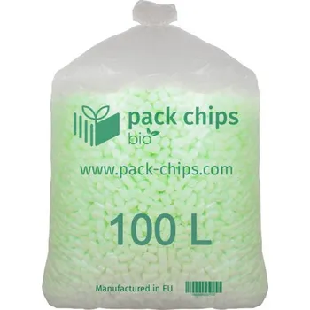 Karton Fixační výplňová tělíska Pack Chips BIO, 100 litrů, zelená