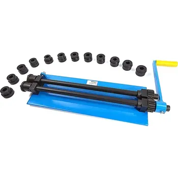 Nůžky na plech RM 12 - Signovací / lemovací a vroubkovací stroj, 14 profilových rolen, 20 kg (TrueTech)