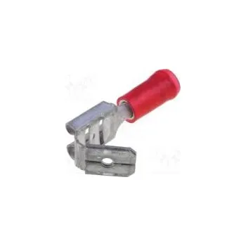 Elektrický konektor Faston plochý 6,3mm 0,8mm zásuvka/kolík 0,3÷1,5mm2 na kabel