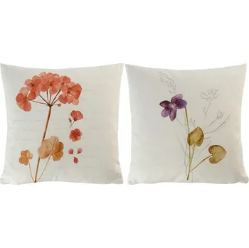 Povlak na dekorativní polštářek Potah na polštář Suzanne 45x45cm oranžová-fialová, Sander