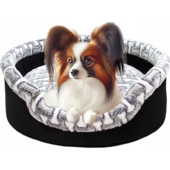 Pelíšek pro psa Plyšová kotec potah pelíšek jorkšíra, maltipoo, čivavu, špice ⌀45