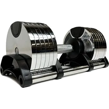 IRONLIFE Nastavitelné činky 2,5 - 40 kg, chrom, pár