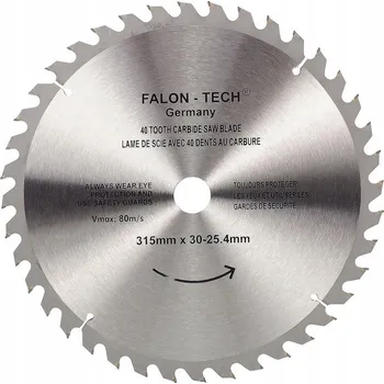 Pilový kotouč PILOVÝ KOTOUČ NA DŘEVO S WIDIOVÝMI ZUBY FALON-TECH 315 x 40Z x 30 MM