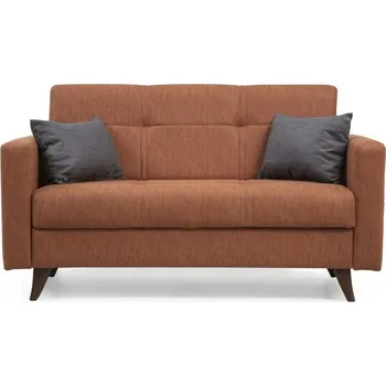 Pohovka Rozkládací pohovka Polya Tile Red, hnědá