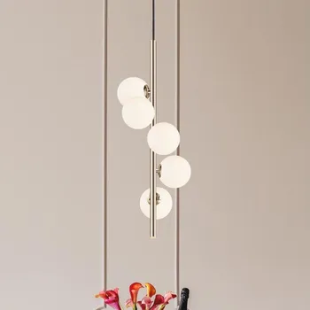 Zuma Line P0574-05E-F7AA - Lustr na lanku ARCTURUS 5xG9/4W/230V zlatá