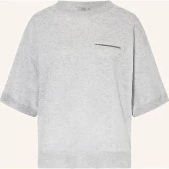 Dámský svetr Peserico Dámský Kašmírový Svetr S Ozdobnými Kamínky, světle...