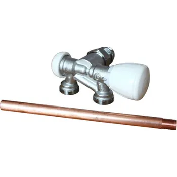 Ventil Ventil termostatický 1/2"x18 2cestný s nátrubkem bez adaptérů, rohový pravý