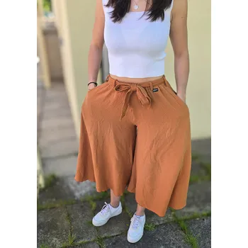 Dámská sukně Kulišárny DÁMSKÁ mušelínová kalhotová sukně BRONZ VELIKOST: 40-42, DÉLKA: MINI - nad kolena