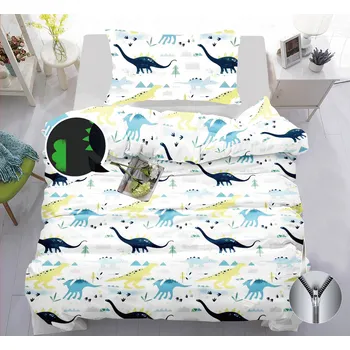Povlečení Bavlněné povlečení Dino svítící