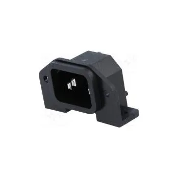 Elektrická zásuvka Konektor napájecí AC zásuvka vidlice 10A 250VAC IEC 60320