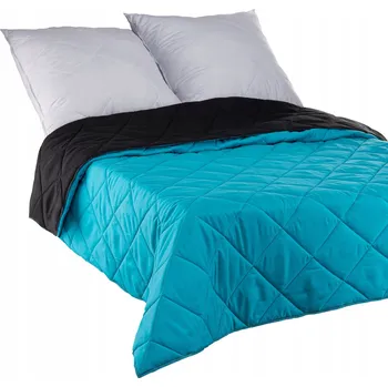 Prostěradlo Narzuta Polskie Tkaniny mikrovlákno 140 cm x 220 cm modrý