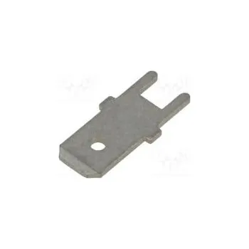 Elektrický konektor Faston plochý 6,3mm 0,8mm kolík THT přímý pocínovaný mosaz